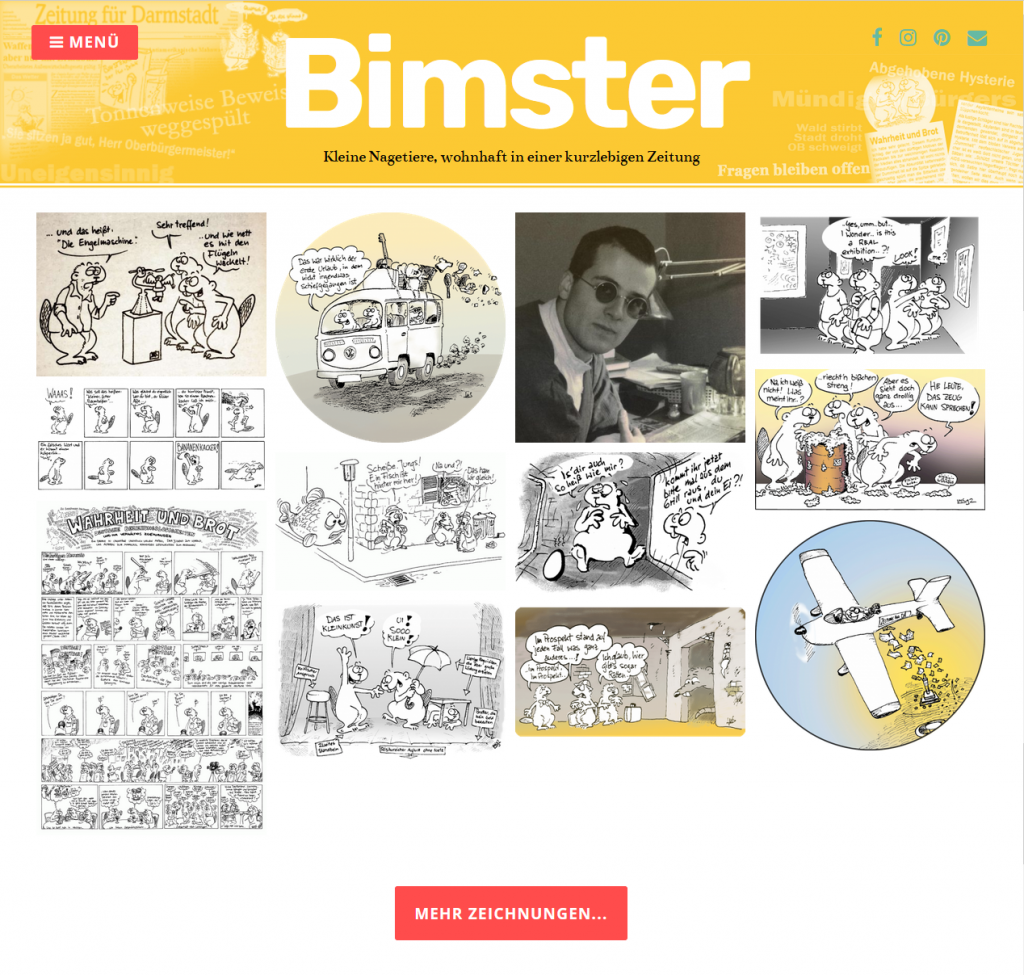 Bimster - kleine Nagetiere aus kurzlebiger Zeitung