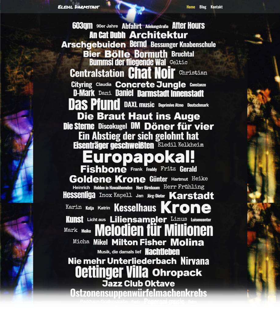 Das Eledil - Darmstädter Kellerkneipe in den Neunzigern